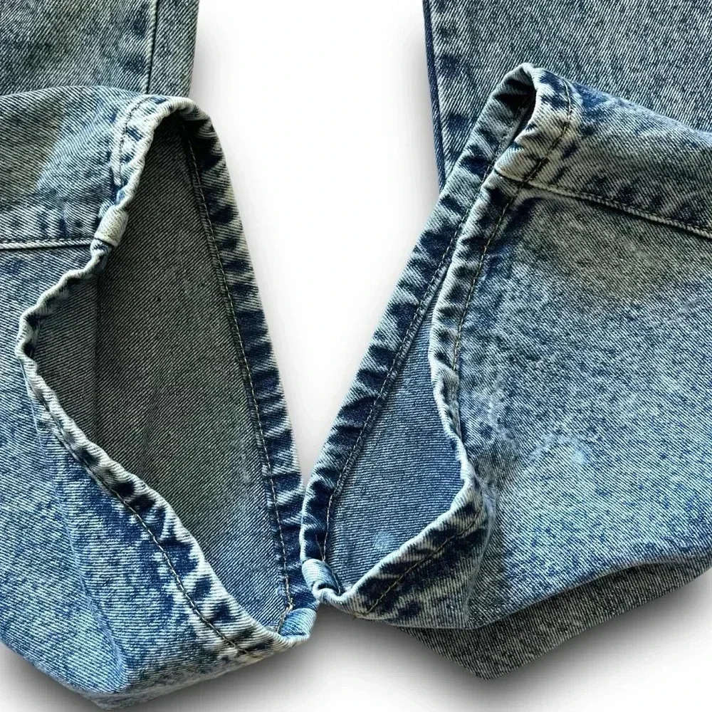 SHEIN Cargo Jeans Women’s Sz XS/2 High Waisted Wide Leg Acid Wash Y2K Denim - Picture 6 of 15